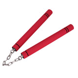 Maxbell Foam Training Nunchucks Comfortable Grip for Martial Arts Taekwondo Wingchun Red