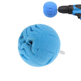 Max Sponge Drill Round Polishing Foam Pads Buffing Wheel for Car Wheel Blue