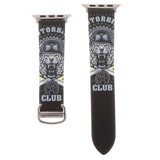 Maxbell Leather Watch Band Sport Fitness Bracelet Strap for Apple Watch 4 Black