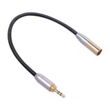Maxbell Audio Connector Microphone Cord Adapter Converter Gold Plated for Headphones 3.5mm