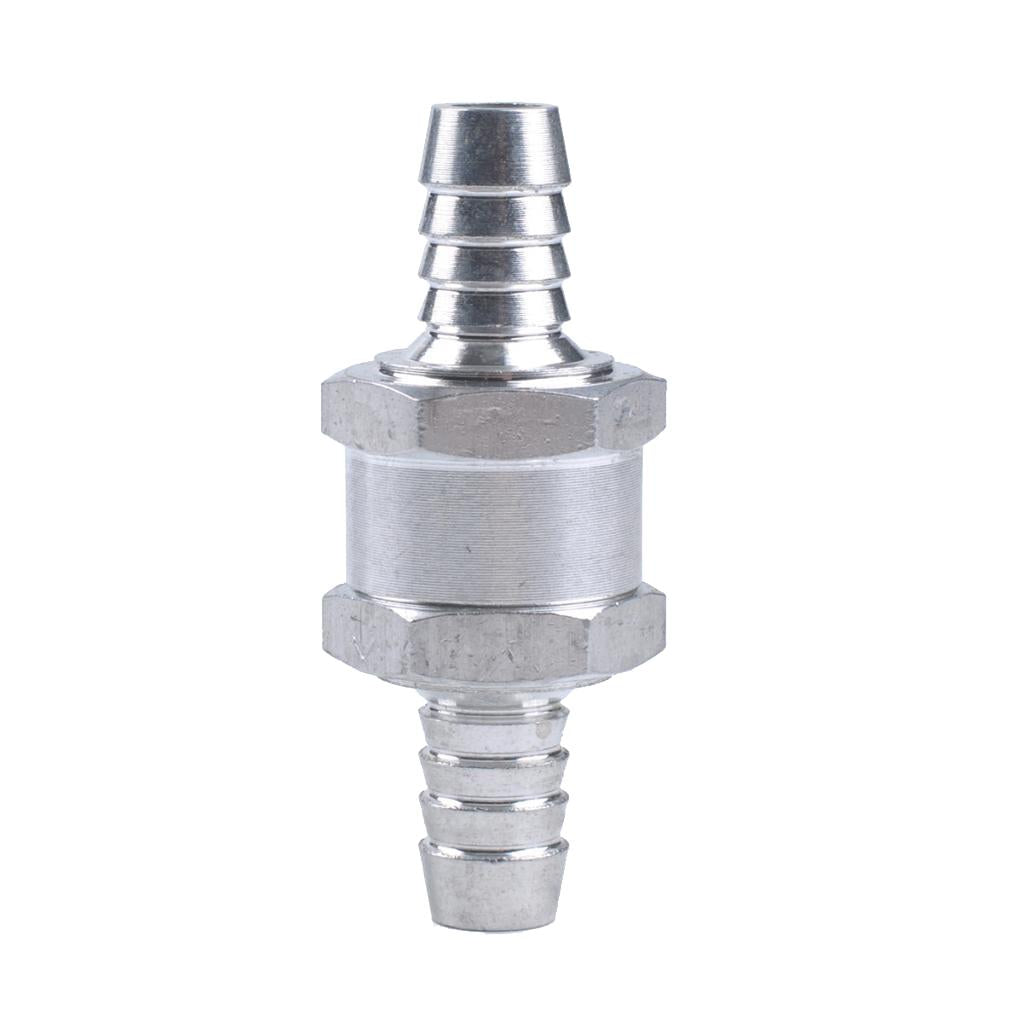 Max 10MM Aluminium One Way Fuel Non Return Check Valve Petrol Diesel Oil Water