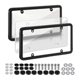 Maxbell American License Plate Frame with Screws Auto Accessory for Auto Truck White