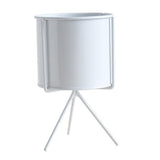Maxbell Iron Plant Stand Flower Pot Rack Indoor Outdoor Garden Decor 9cm Dia White