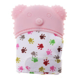 Maxbell 2Pcs Baby Teething Mitten Silicone Mitt Bite Training Glove Teether