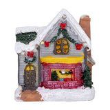 Maxbell Xmas Village House Ornaments Resin Decoration Collectible Buildings StyleC