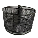 Maxbell Desk Organizer Storage Box 360 Degrees Rotating Pencil Holder for Office Black