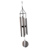 Max Aluminium 6 Tubes Wind Chimes Bells Windchime for Garden Yard Decors Silver