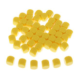 Max 50pcs Round Edge Blank Dices D6 Six Sided RPG Gaming Dice Gift Yellow