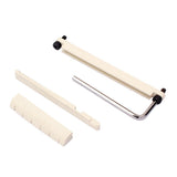 Max Guitar Bridge Replacement Bone Nut w/ Truss for Acoustic Folk Guitar Beige