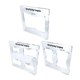Maxbell Acrylic Slotting Joint Templates Bow Tie Joint for Woodworking Tool Style D