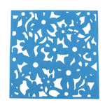 Maxbell 33mm Square Wall Hangings Decoration Foam Crafts Home Classroom Decor Blue