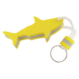 Maxbell Floating Keyring Keychain Shark Shaped Buoyant Key Chain for Outdoor Sports Yellow
