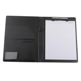 Maxbell File Folder Paper Organizer Document Holder Writing Pad PU Leather Black