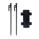 Maxbell Awning Rod Holder Metal Fixed Tube for Backpacking Outdoor Camping 30CM