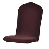 Maxbell One-piece Dining Room Chair Cover Protector Banquet Chair Slipcover Brown