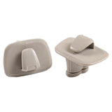 Maxbell 2 Pieces Car Ceiling Hook PP Clothes Hanger Hook Trim for Volvo Durable Gray