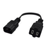 Maxbell IEC 320 C14 Male to American Standard Female Power Cable Stable Transmission