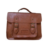 Maxbell Women Backpack Schoolbag Student Shoulder Bag Multi Pocket PU Leather Brown