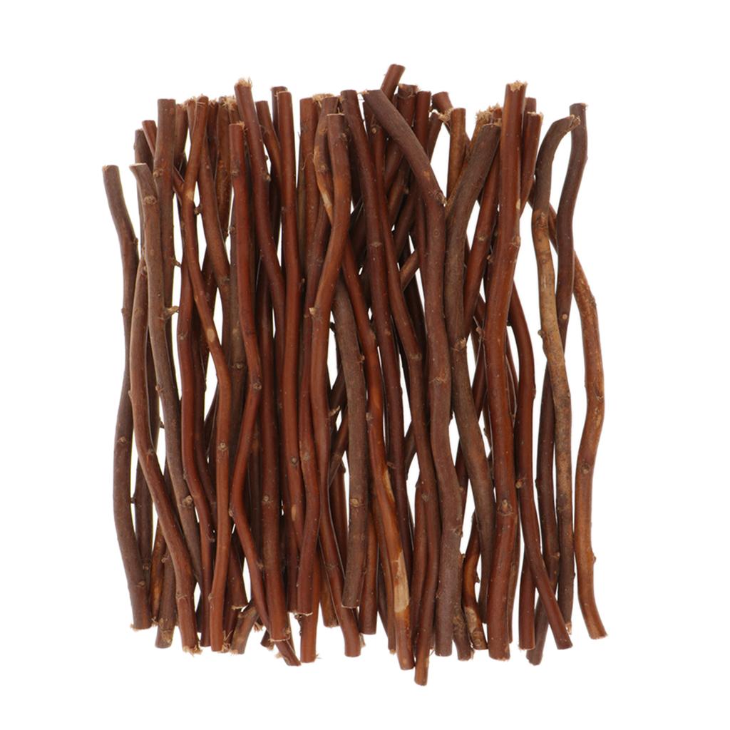 Maxbell 50Pack Retro Style Natural Branches Wooden Sticks Charms Decoration 20cm