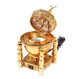 Maxbell Arabian Incense Diffuser Home Decor Metal for Office desktop Aureate