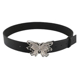 Maxbell 41inch Length Women PU Leather Waist Belt Pin Buckle Waist Band for Dating Argent