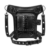 Maxbell Steampunk Waist Bag PU Leather Adjustable Strap Thigh Leg Hip Belt Bag Purse