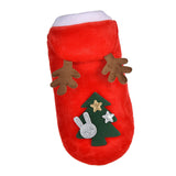 Maxbell Pet Christmas Clothes Winter Warm Flannel Hoodie Apparel for Pug Party 45cmx35cm