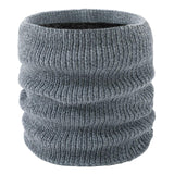 Maxbell Neck Warmer Knitted Stylish Tube Windproof for Adult Ski Cold Weather Gray