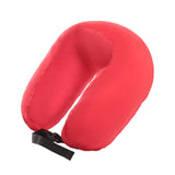 Maxbell Travel Neck Pillow Sleeping Neck Support Neck Cushion for Planes Red