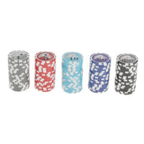 Maxbell 100 Pieces Texas Hold'em Casino Poker Chips 13.5g 1 5 10 50 100
