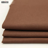 Maxbell Solid Color Cotton Fabric Handmade Sewing Craft Patchwork Cotton Linen Brown