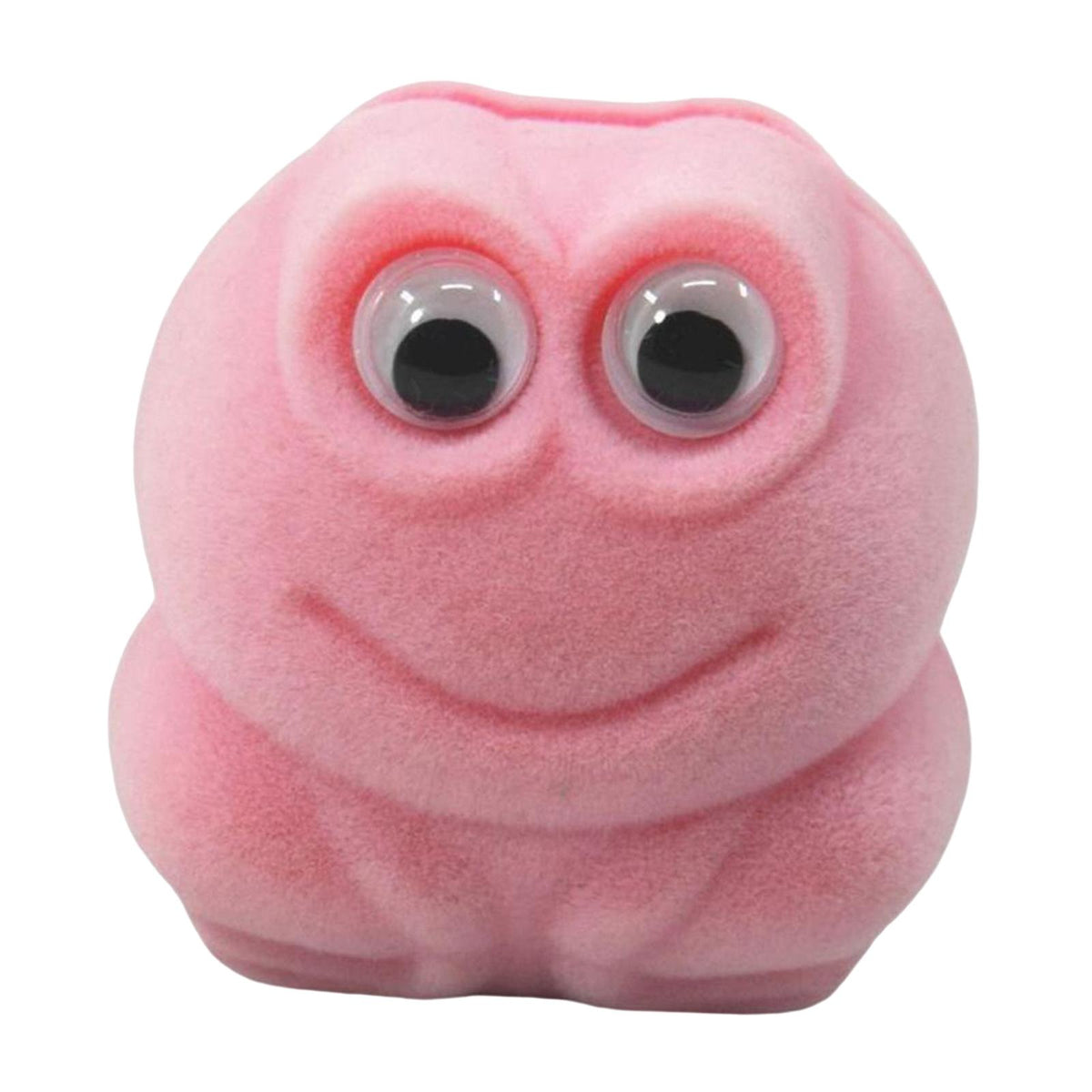 Maxbell Lovely Frog Ring Box Flocking Creative Cute for Earrings Engagement Birthday Pink