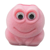 Maxbell Lovely Frog Ring Box Flocking Creative Cute for Earrings Engagement Birthday Pink