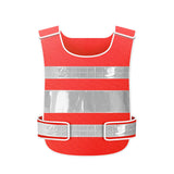 Maxbell Reflective Vest Sleeveless Construction Gear Walking Mesh Cloth Adults Women Orange
