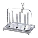 Maxbell Water Cup Rack Durable Mug Holder Rack for Restaurants Home Decor Countertop with small tray