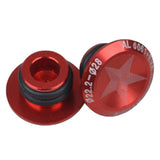 Maxbell 1 Pair Aluminum Alloy Bicycle MTB Handlebar Bar End Plugs Caps Set Red