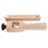 Maxbell Adjustable Belt Leather Cutter Strap Craft Cutting Tool Unfinished Wood Handle