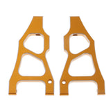 Max 2x166019 Aluminum Alloy Front Lower Suspension Arm For 1/10 HSP 94177 Golden