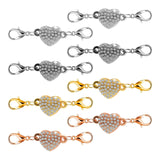 Maxbell 8x Alloy Lobster Clasps Claw Jewelry Making for Keyring Necklace 41x11mm