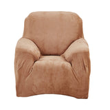 Max Maxb Stretchy Solid Sofa Sette Cover Couch L-Shaped Slipcover Protectors Brown