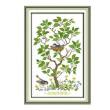 Max Handmade Ribbon Embroidery Tree Bird Painting Kit Cross Stitch DIY Decor