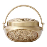 Maxbell Burner Cone Holder Burner Hand Warmer for Temple Decor Yellow