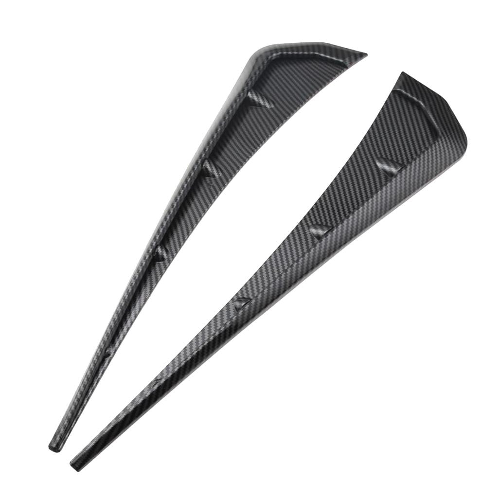 Maxbell Pair Black Carbon Front Fender Side Vent Cover for Honda Civic 2016-2018