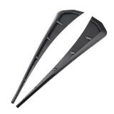 Maxbell Pair Black Carbon Front Fender Side Vent Cover for Honda Civic 2016-2018