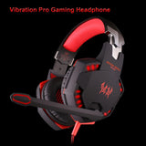 Maxbell Gaming Stereo Headset Soft Earmuffs Headphone with Mic LED Black and Red