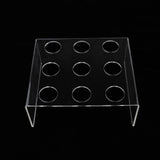 Maxbell 9 Holes Acrylic Ice Cream Cone Sushi Stand Holder Baby Showers Transparent