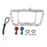 Max Diving Dual Ball Head Handheld Underwater Cage Stabilizer for GoPro Silver
