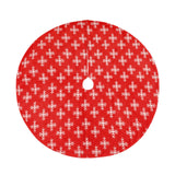 Maxbell Portable Christmas Tree Skirt Snowflake Pattern Thick for Office Home
