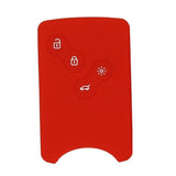 Max Maxb Car Smart Key Fob 4 Buttons Silicone Protector Cover Case For Renault Red