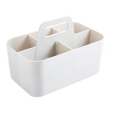 Maxbell Cosmetic Storage Bin with Handle 5 Slot for Hair Brush Nursery Shelf Corner